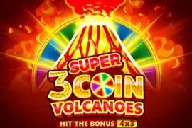 Изображение игры 3 Super Coin Volcanoes в каталоге Olimp