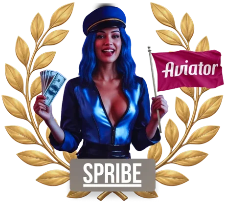 Девушка и самолёт на рекламе фрибетов Aviator