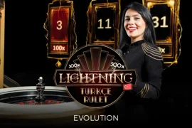 Изображение игры Türkçe Lightning Rulet в каталоге Olimp