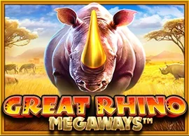 Изображение игры Great Rhino Megaways в каталоге Olimp